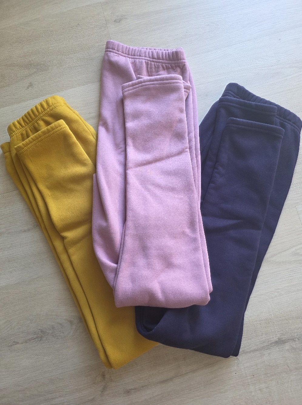 Adult Fleece Joggers - Pink, Mustard & Purple - Comfortable Everyday Bottoms